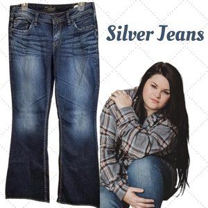 SILVER Low Rise Aiko Bootcut Flare Jeans Women's W 30 x L 31